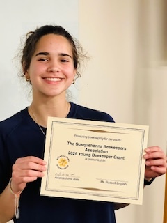 Lily, the 2026 SBA Young Beekeeper grantee