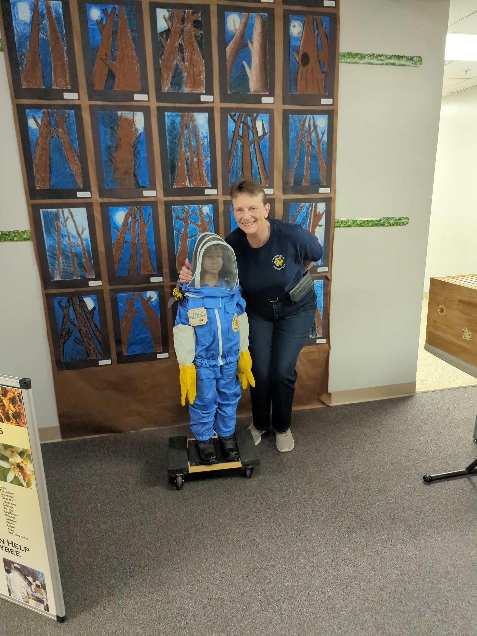 SBA membership coordinator Rita with our newest outreach specialist, Buzzy